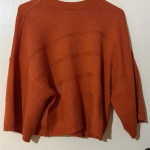 BB Dakota Warm Orange Crew Neck Sweater